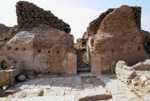 Roman house under excavation.