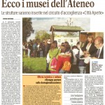Gazzetta del Mezzogiorno, 12 maggio 2009, S. Lopetrone: «Ecco i musei dell'Ateneo»