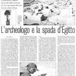Il Mattino, 28 gennaio 2007, C. Avvisati: «L'archeologo e la spada d'Egitto»