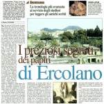 Nuovo Quotidiano di Puglia, 12 giugno 2008, M. Capasso: «I preziosi segreti dei papiri di Ercolano»