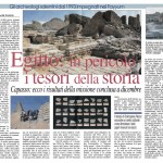 Nuovo Quotidiano di Puglia, 6 febbraio 2011, N. De Paulis: «Egitto: in pericolo i tesori della storia»