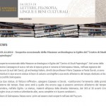 Università del Salento.it, 5 dicembre 2012, «Scoperta eccezionale della Missione archeologica in Egitto del 'Centro di Studi Papirologici'»
